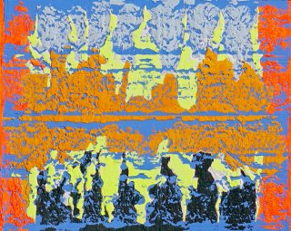 2025, # 638, Öl + Acryl / BW, 80 x 100 cm