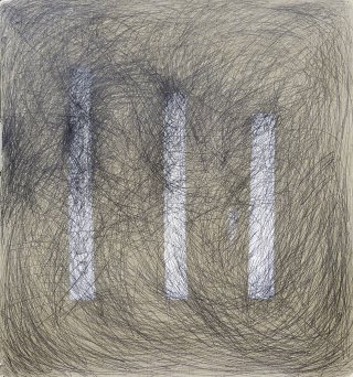 1979, Nr. 313, Mischtechnik / Papier / Pappe / Holz, 130 x 120 cm